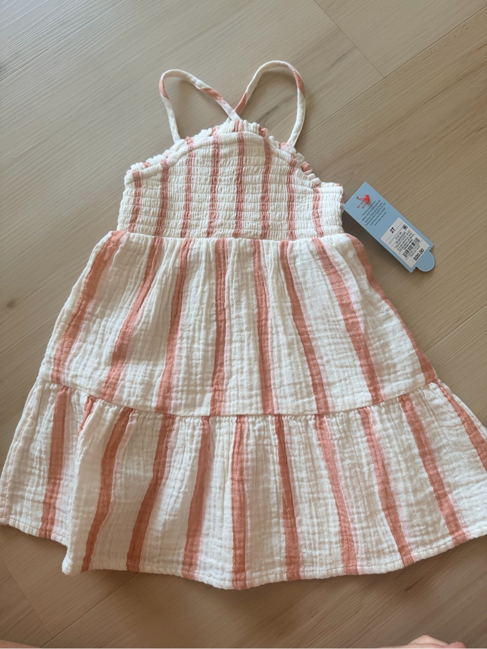 Cat & Jack Pink and White Striped Sundress for Girls